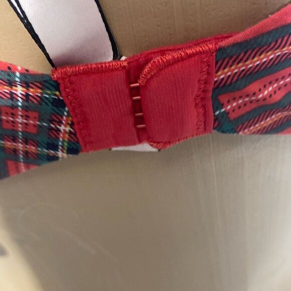 Victoria's Secret Women's Multicolor Plaid T-Shirt Push Up Full Coverage Bra 36B - Picture 6 of 8